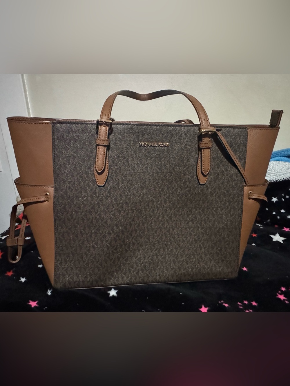 Michael Kors Brown & Tan Signature Tote